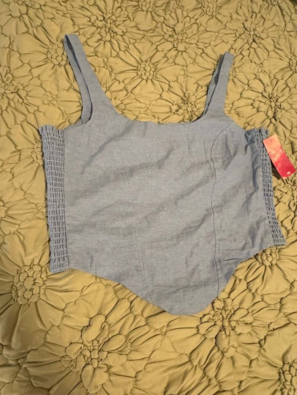 Megan Moroney Cloud 9 Denim Corset Tank Top Size XL